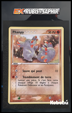 Carte Pokemon Phanpy 62/109 Ex Rubis et Saphir RS Bloc EX FR 1 - Image 1