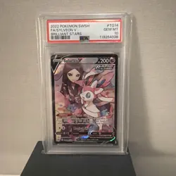 Pokemon 2022 Sylveon V TG14/TG30 Brilliant Stars Trainer Gallery PSA 10-Gem Mint - Image 1