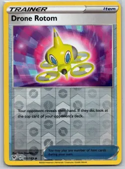 Drone Rotom 151/185 Uncommon Vivid Voltage Pokemon Reverse Holo Near Mint - Image 1