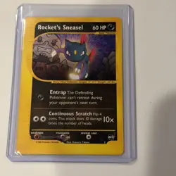 Pokemon TCG Rockets Sneasel #5 Best Of Game Promo 2002 LP League Reward - Image 1