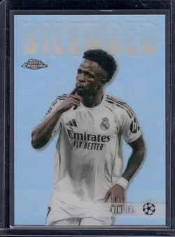 2025-26 Topps Chrome UEFA Club Competitions #SHH-8 Vini Jr. Silenced - Image 1