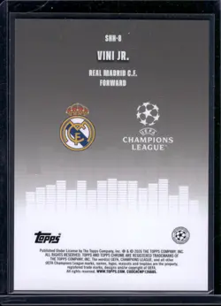 2025-26 Topps Chrome UEFA Club Competitions #SHH-8 Vini Jr. Silenced - Image 2