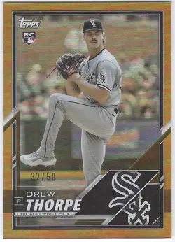 Drew Thorpe 2025 Topps Lids x Mitchell & Ness Gold Foil SSP /50 #24 RC - Image 1