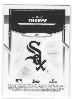 Drew Thorpe 2025 Topps Lids x Mitchell & Ness Gold Foil SSP /50 #24 RC - Image 2