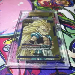 BGS 10 Gotenks SB02-017 Gold Alt Art DragonBall Super Fusion World Manga Booster - Image 2