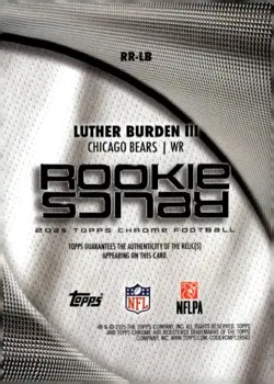 2025 Topps Chrome #RR-LB Luther Burden III Rookie Relics - Image 2
