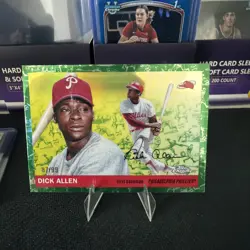 2025 Topps Chrome Platinum Anniversary Dick Allen Toile Green/99, #263 Phillies - Image 1