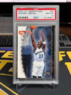 2002 Upper Deck Generations MICHAEL JORDAN #49 PSA 10 💎 - Image 2
