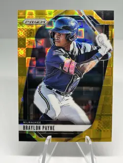 2025 Panini Prizm Braylon Payne Gold Pandora 1/4 Milwaukee Brewers Card #30 - Image 1