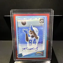 2025 Donruss Optic #271 KeAndre Lambert-Smith Red Prizm Rookie Auto /99 - Image 1