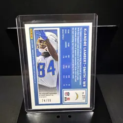 2025 Donruss Optic #271 KeAndre Lambert-Smith Red Prizm Rookie Auto /99 - Image 2