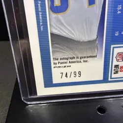 2025 Donruss Optic #271 KeAndre Lambert-Smith Red Prizm Rookie Auto /99 - Image 3