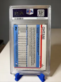 2019 Topps Chrome Shohei Ohtani Batting Card #1 PSA 10 GEM MINT - Image 2