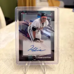 2026 Topps Finest Baseball Autograph Tom Glavine On Card Auto - Image 1