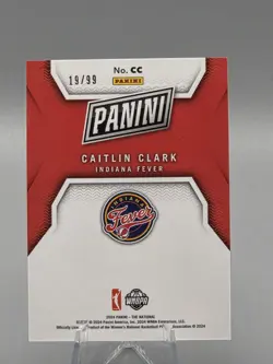 2024 Panini The National Silver Pack Caitlin Clark Rookie Chrome /99 Fever - Image 2