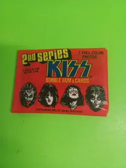 1978 Donruss KISS 2nd Series Sealed Wax Pack Music Bubble Gum Cards !! RARE !!! - Image 2