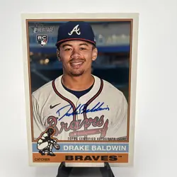 2025 Topps Heritage High Number Drake Baldwin Real One Autographs RC AUTO - Image 1