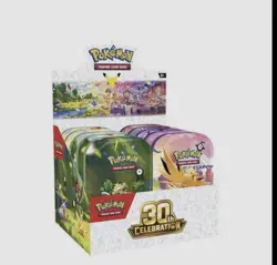 Pokemon TCG: 30th Celebration Mini Tins (10-Pack) PRESALE - Pokemon Centre UK - Image 1