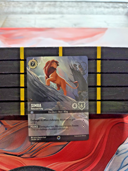 Lorcana Enchanted Simba - Returned King 215/204 Set 1 (comes with case) - Image 1