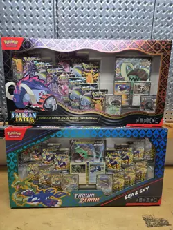 Crown Zenith Sea & Sky PC and Paldean Fates Great Tusk ex & Iron Treads ex PC - Image 1