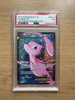 Pokemon Mew EX RC24/RC25 Radiant Collection Legendary Treasures PSA 7 - Image 1