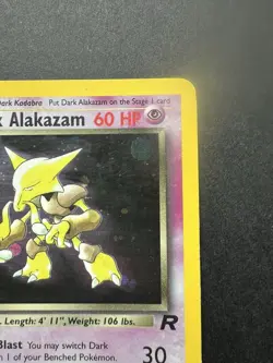 Pokemon TCG Dark Alakazam Team Rocket Card 1/82 Holo Unlimited Rare LP Condition - Image 5