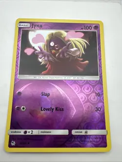Pokemon Card Jynx Hidden Fates Reverse Holo 30/68 Near Mint - Image 1