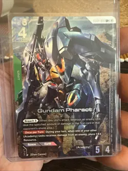 Gundam Card Game Phantom Aria Gundam Pharact GD04-018 LR+ Foil NM - Image 1