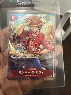 Monkey D. Luffy P-001 Championship Set 2022 Promo ONE PIECE Card Japanese NM - Image 1