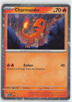 SV: Scarlet & Violet Promo Cards Holo Promo 047 Charmander - (Cosmos Holo) - Image 1