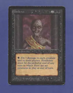 1993 Magic the Gathering - Pestilence - Beta MTG - Image 1