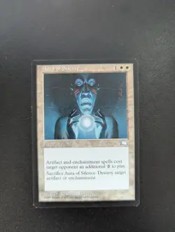 MTG - Aura of Silence - Weatherlight #7 - EX/NM - Image 1
