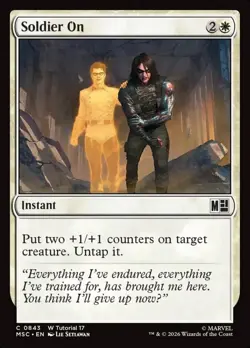 Soldier On Marvel Super Heroes Commander #843 Magic TCG - Image 1