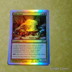 Yule Ooze FOIL PROMO NM -- Happy Holidays 2011 MTG - Image 1
