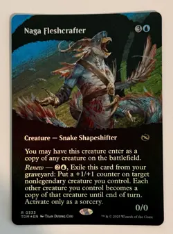 Naga Fleshcrafter Showcase FOIL x1 - MTG Tarkir: Dragonstorm TDM #333 - Image 1