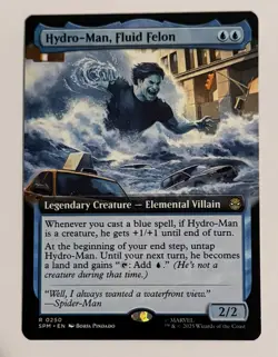 Hydro-Man, Fluid Felon (Extended Art) 0250 (R) MTG Marvel's Spider-Man (SPM) - Image 1