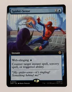 Spider-Sense (Extended Art) 254 Rare Marvel's Spider-Man Magic: The Gathering NM - Image 1