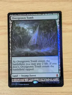 MTG Overgrown Tomb Foil Zendikar Expeditions Mythic 013/045 English LP - Image 1