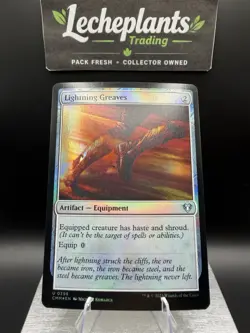 Lightning Greaves Commander Masters Foil - Image 1