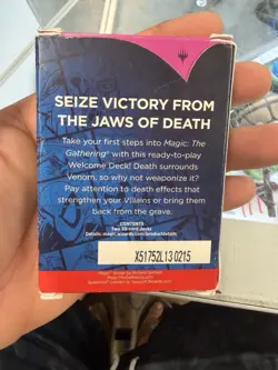 SDCC 2025 Magic the Gathering Black Venom Themed Welcome Deck NEW Sealed!!! - Image 2