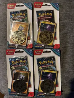 4x Pokemon Tcg Scarlet And Violet Twilight Masquerade Checklane Blister Packs - Image 1