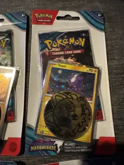 4x Pokemon Tcg Scarlet And Violet Twilight Masquerade Checklane Blister Packs - Image 3