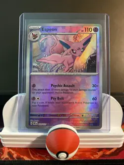 🔥 Pokemon Espeon (Master Ball Pattern) 033/131 Prismatic Evolutions Holo NM 🔥 - Image 1