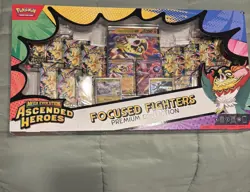 Pokemon TCG Mega Evolution-Ascended Heroes Focused Fighters Box in hand - Image 1