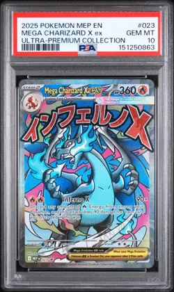 (PSA 10) Pokemon: Mega Charizard Ultra Premium – Mega Charizard x ex #MEP023 - Image 1