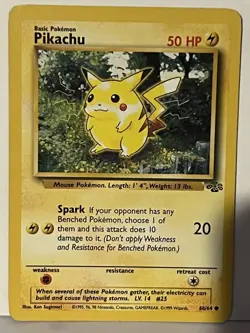 Pikachu 60/64 Jungle HP Pokemon Fast Shipping - Image 1