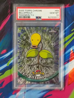 PSA 10 Bellsprout 69 Topps Chrome T.V. Pokemon - Image 1