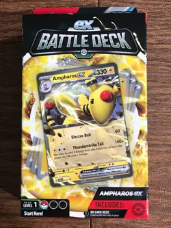 RIZZO PoKeMon ex BATTLE Decks Lucario Melmetal Iron Leaves Ampharos NEW - Image 1