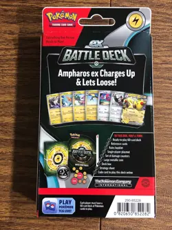 RIZZO PoKeMon ex BATTLE Decks Lucario Melmetal Iron Leaves Ampharos NEW - Image 2