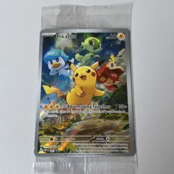 Pokemon Pikachu TCG SVP 027 Paldea Evolved Black Star Promo - Sealed - Image 1